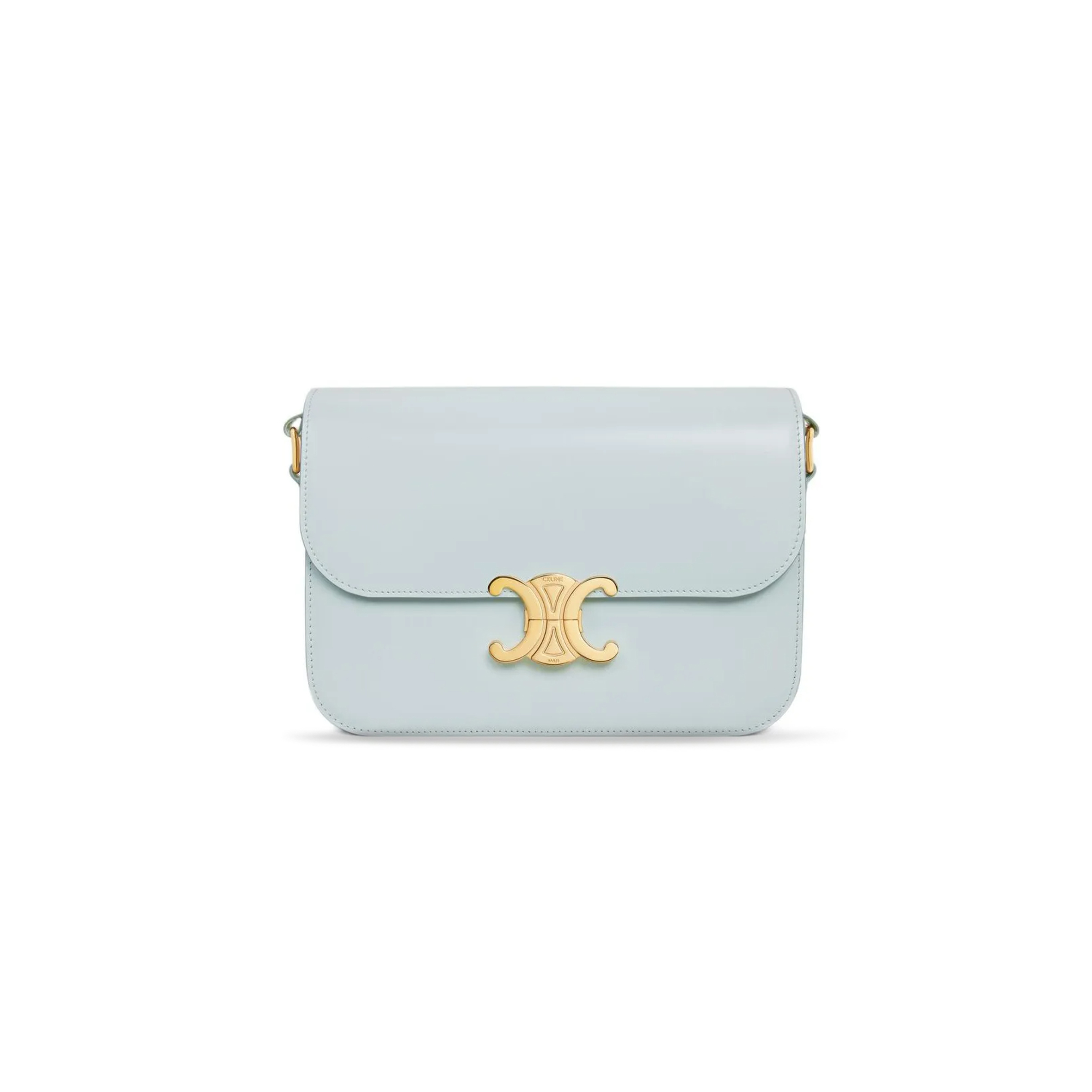 CELIN MEDIUM TEEN TRIOMPHE BAG IN SHINY CALFSKIN 187363BF4.07SZ (22.5*16.5*7.5cm)